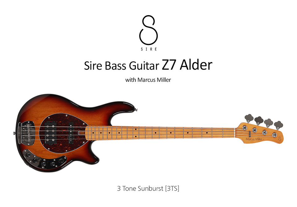 ���̾� SIRE ��Ŀ���з� Marcus Miller Z7 ���̽���Ÿ (3TS) �� �̹��� 1