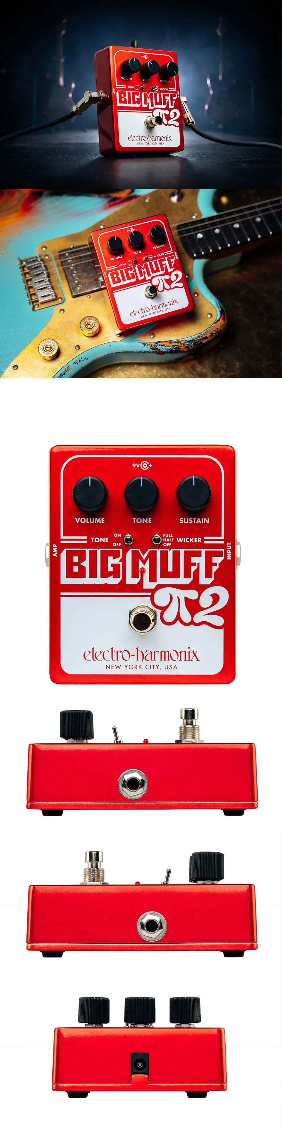 �Ϸ�Ʈ�� �ϸ�н� Electro Harmonix Big Muff Pi 2 with Tone Wicker ����� �� �̹��� 2