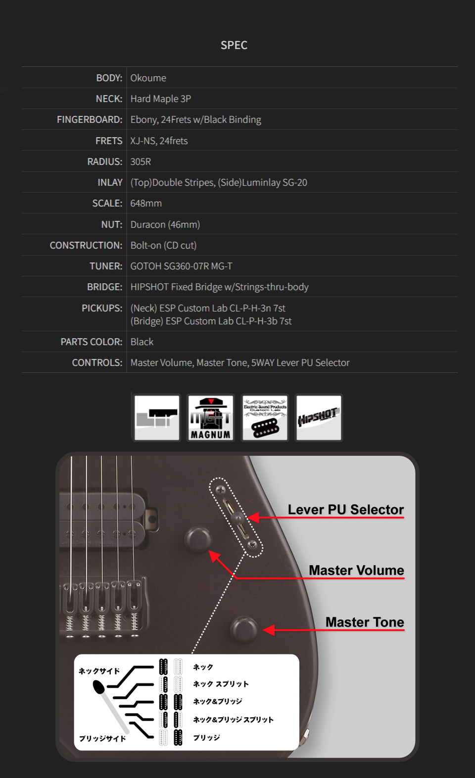 ������� Edwards E-M-II-7 �Ϸ���Ÿ 7�� (Metallic Black Satin) �� �̹��� 13