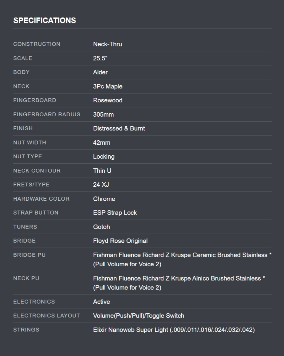 ESP E-II Richard ZK RZK-II BURNT �Ϸ���Ÿ �� �̹��� 15