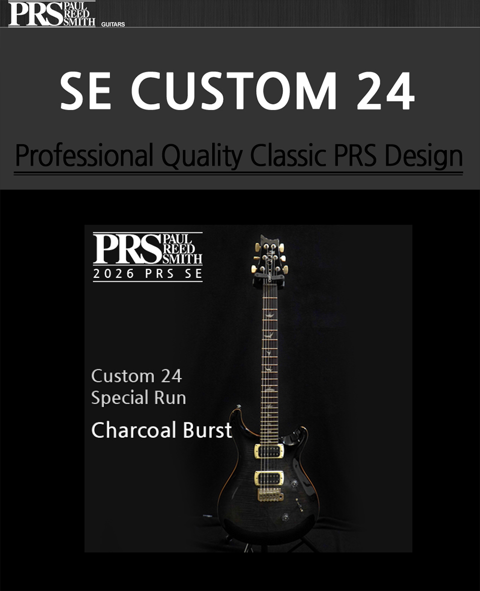 [2026] PRS SE Custom 24 Special Run �Ϸ���Ÿ (Charcoal Burst) �� �̹��� 2