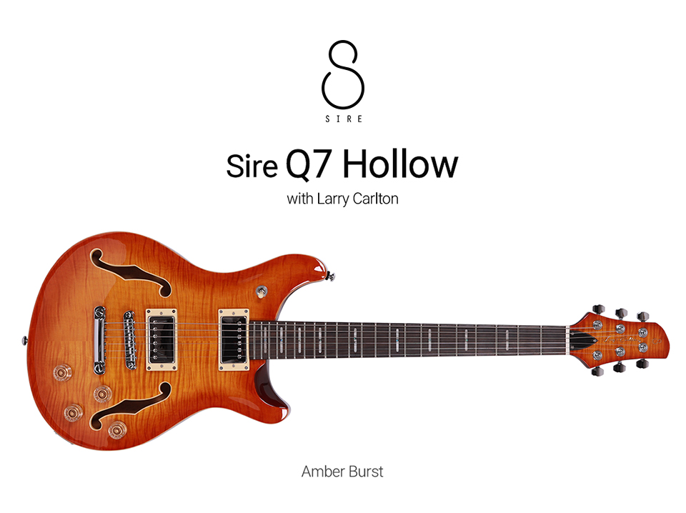 ���̾� SIRE ����Įư Larry Carlton Q7 Hollow �Ϸ���Ÿ (Amber) �� �̹��� 1