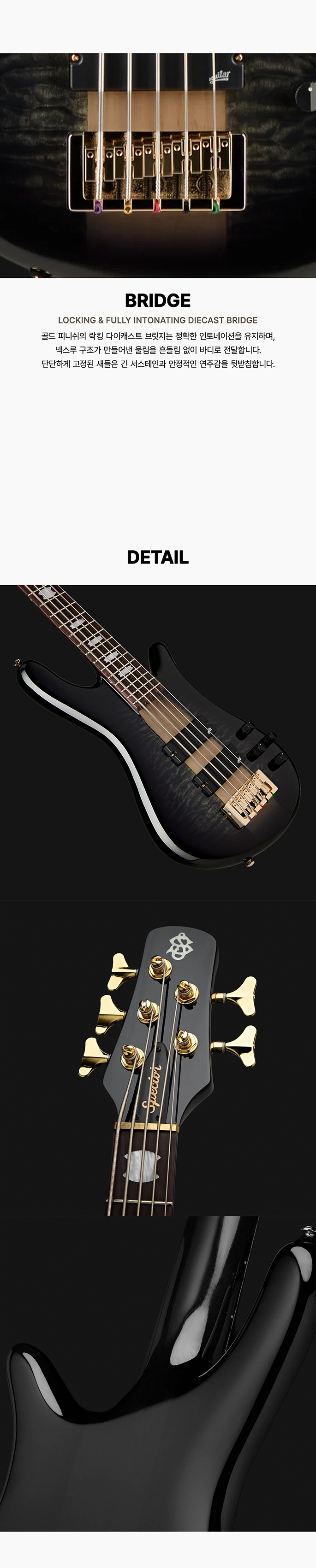 ������ Spector NS Icon 5 Neck Thru ���̽���Ÿ 5�� (Black Stain) �� �̹��� 3