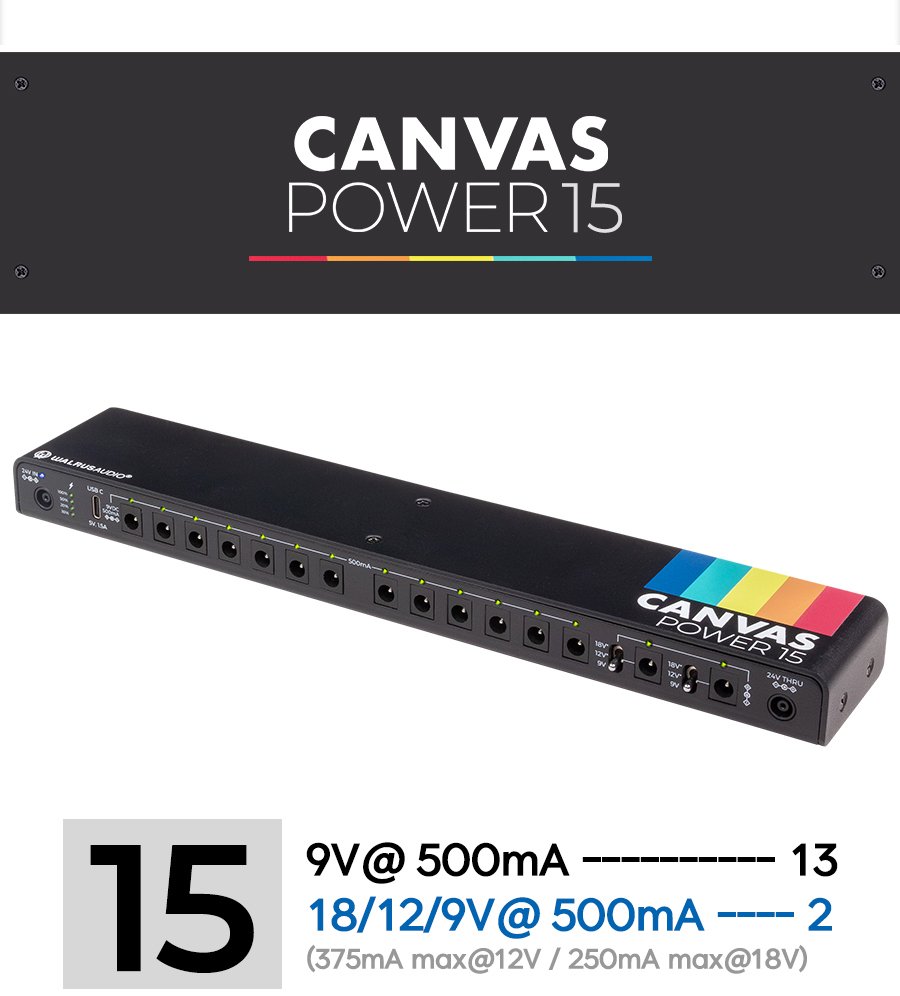 ������ ����� Walrus Audio Canvas Power 15 ĵ���� �Ŀ����ö��� (��ũ ��Ű��) �� �̹��� 7