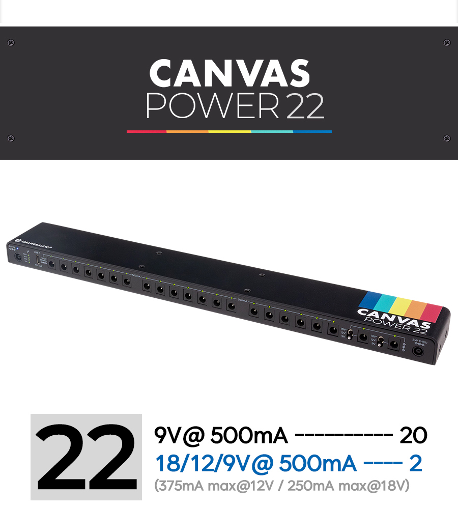 ������ ����� Walrus Audio Canvas Power 22 ĵ���� �Ŀ����ö��� (���� ����� ��Ű��) �� �̹��� 7