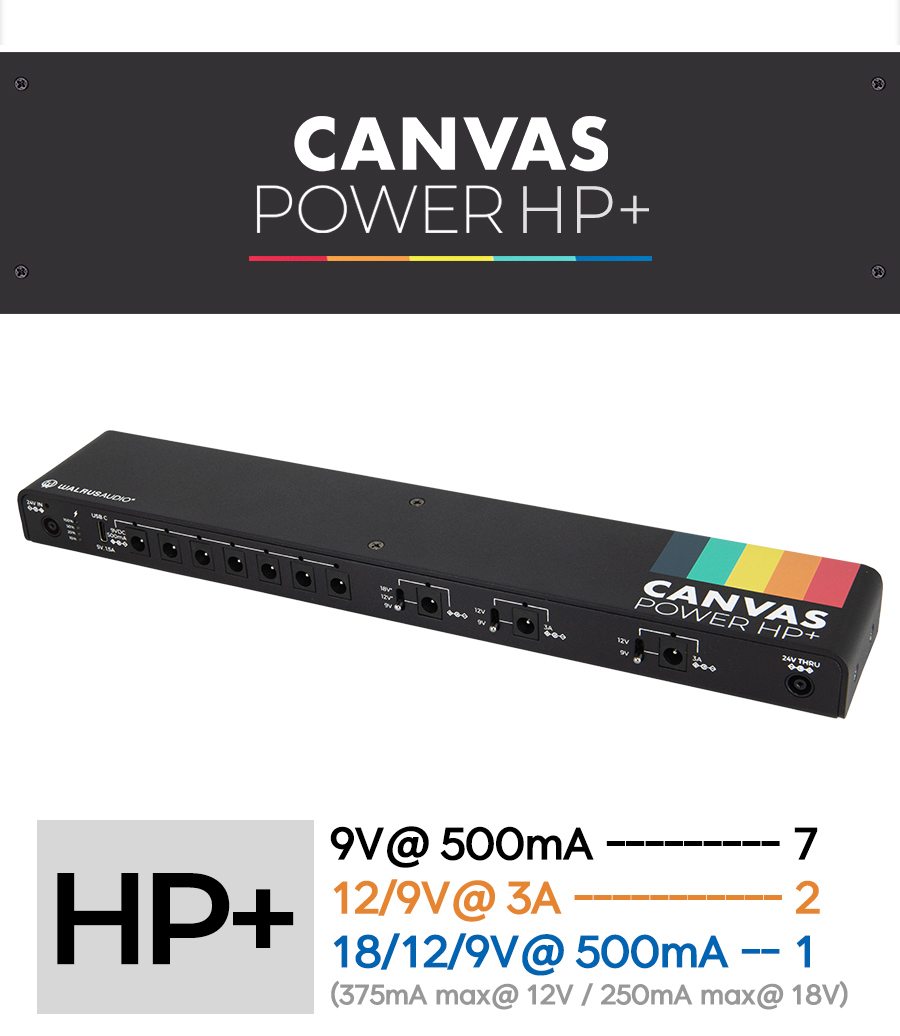 ������ ����� Walrus Audio Canvas Power HP Plus ĵ���� �Ŀ����ö��� (���� ����� ��Ű��) �� �̹��� 7