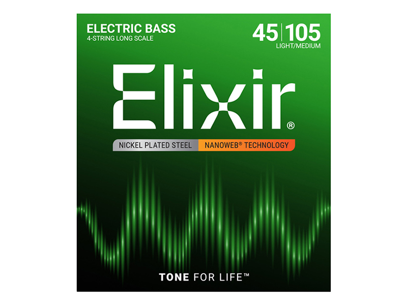 ������ Elixir NANOWEB ������ Nickel Plated ���̽� ��Ʈ�� 045-105 (14077) �� �̹��� 1