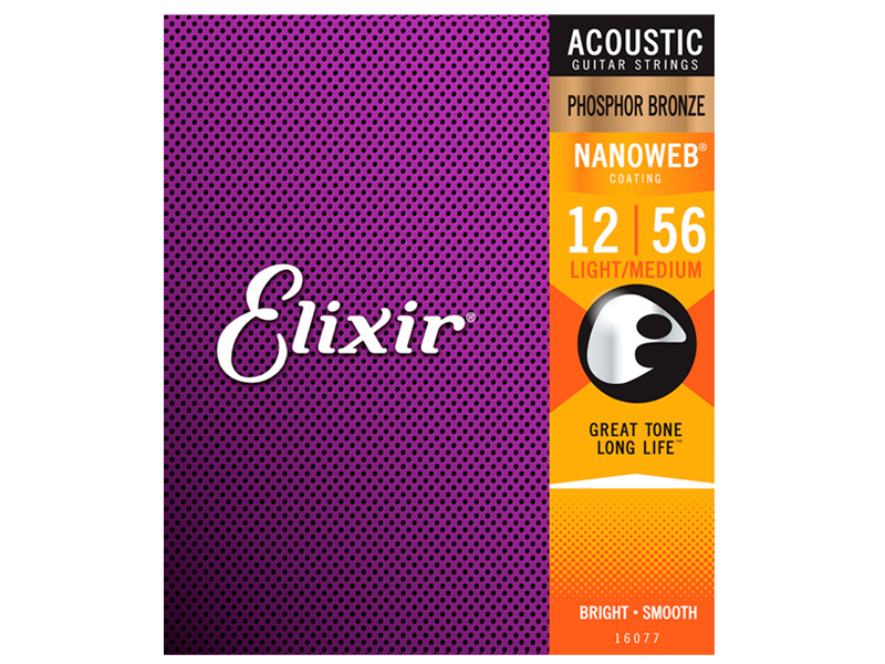 ������ Elixir NANOWEB Phosphor Bronze ������ ���Ÿ ��Ʈ�� 012-056 (16077) �� �̹��� 1