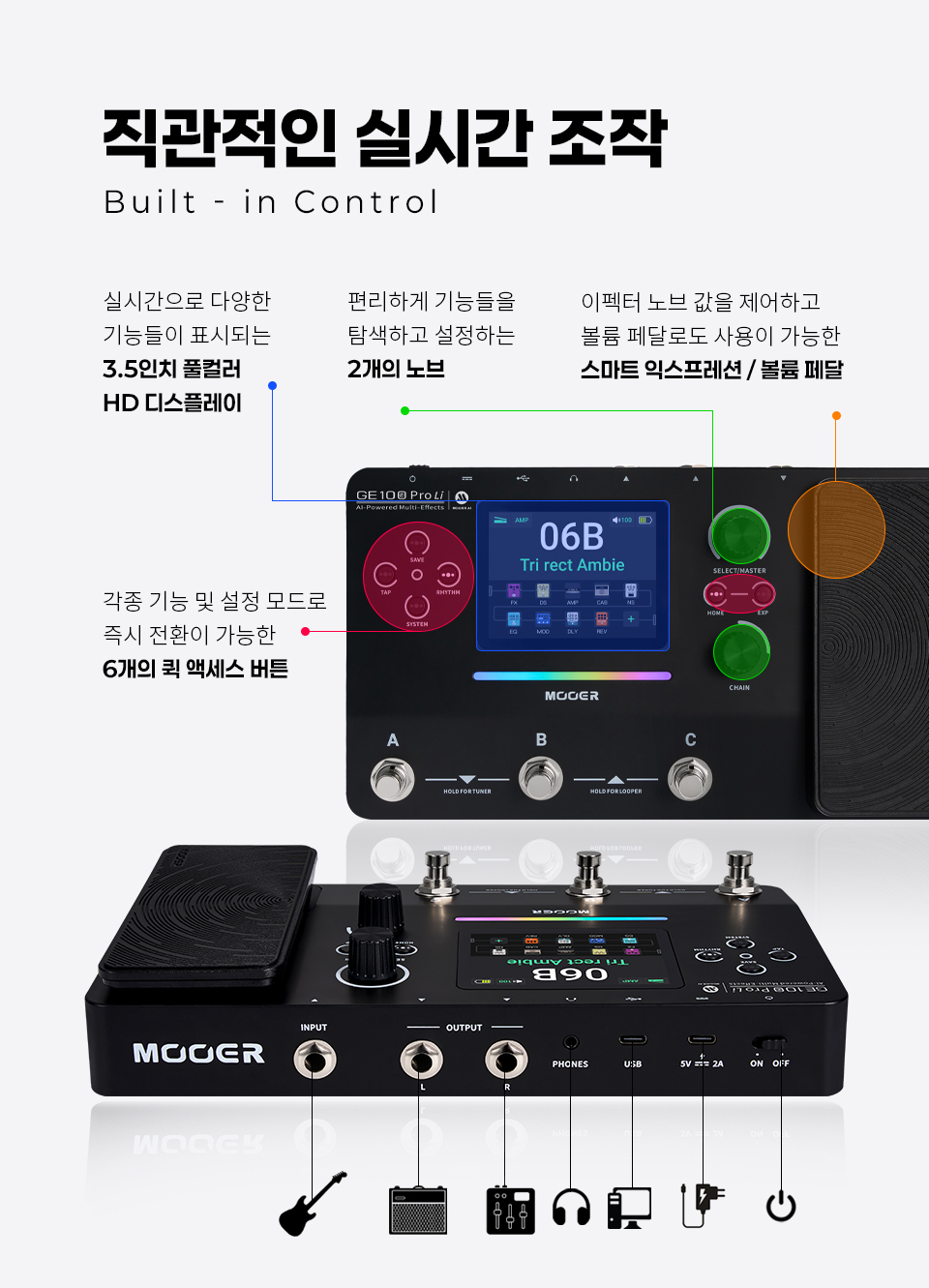 ���� Mooer Audio GE100 Pro Li ������ AI ��Ƽ������ �� �̹��� 12
