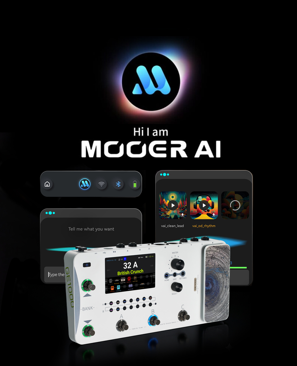 ���� Mooer Audio GE1000 AI ��Ƽ������ ȭ��Ʈ ����� �� �̹��� 2