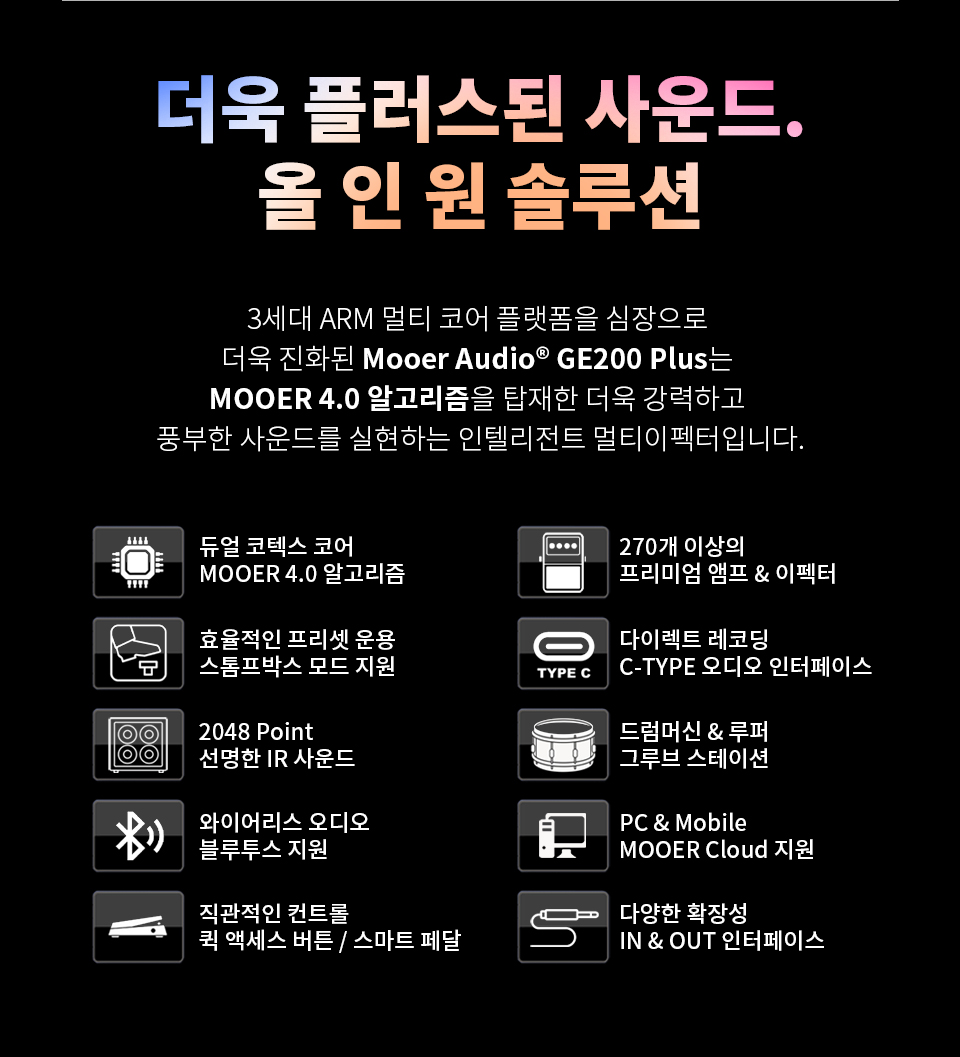 ���� Mooer Audio GE200 Plus AI ��Ƽ������ �� �̹��� 2