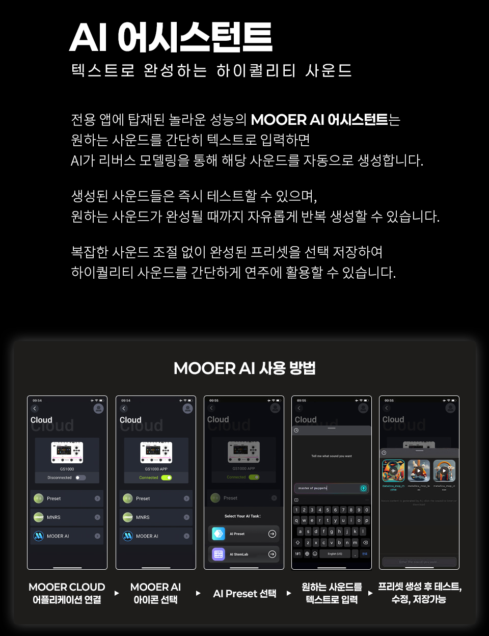 ���� Mooer Audio GS1000 AI ��Ƽ������ �� �̹��� 4